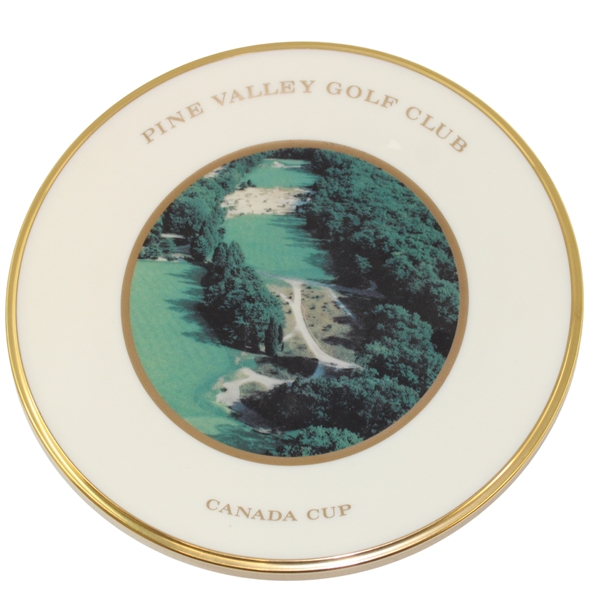 1999 Pine Valley Golf Club Lenox Canada Cup Trophy Plate - 6th Hole