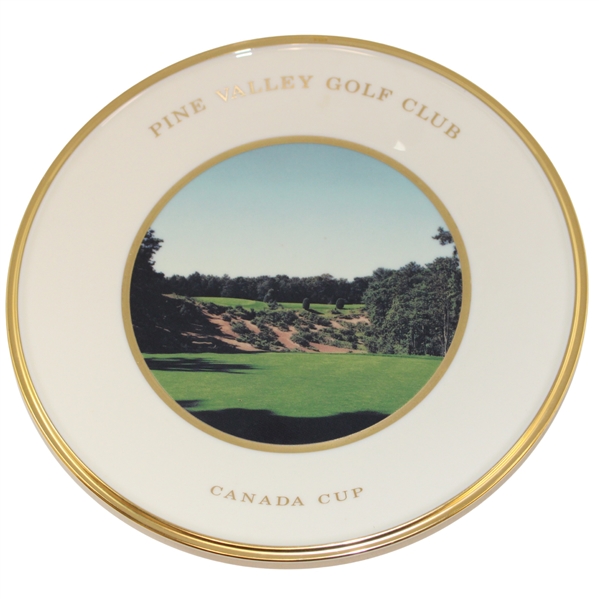 1992 Pine Valley Golf Club Lenox Canada Cup Trophy Plate - 7th Hole