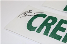 Ben Crenshaw & Carl Jackson Signed Caddy Nameplate w/Signed Masters Hat & Golf Ball JSA ALOA