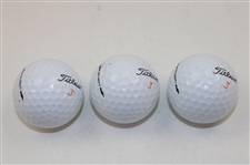 Fred Couples, Trevor Immelman & Bernhard Langer Signed Titleist Masters Logo Golf Balls JSA ALOA