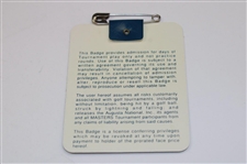 Fred Couples Signed 1992 Masters Tournament SERIES Badge #X18658 JSA ALOA