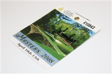 Trevor Immelman Signed 2008 Masters Tournament SERIES Badge #R10843 JSA ALOA