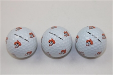 Viktor Hovland, Matt Wolff & Rickie Fowler Signed Oklahoma State Logo Golf Balls JSA ALOA
