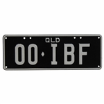 Two (2) Ian Baker Finch Personal License Plates