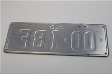 Two (2) Ian Baker Finch Personal License Plates