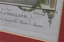 Engraved for Millar's New Complete & Universal System of Geography 'Natives of Holland' Kolf - Colorized & Framed