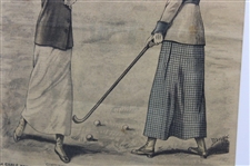 1913 Le Petiti Echo de la Mode Costumes De Sport Matted Print - Framed