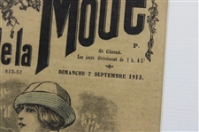 1913 Le Petiti Echo de la Mode Costumes De Sport Matted Print - Framed