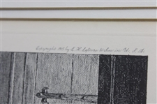 Dendy Sadler & James Dobie “A Little Practice” Print - Double Matted - Framed
