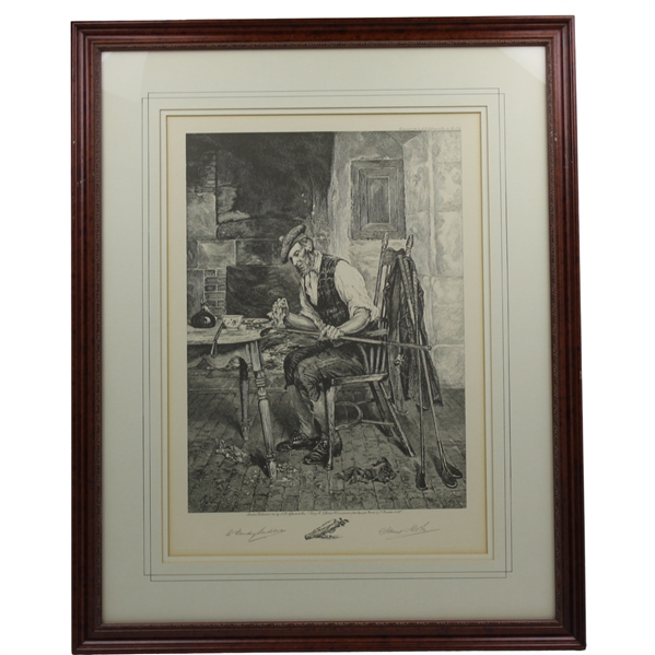 Dendy Sadler & James Dobie “A Winter Evening” Print - Double Matted - Framed