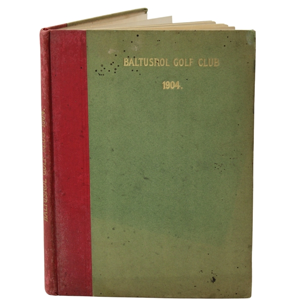1904 Baltusrol Golf Club History Book 