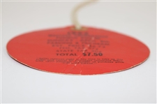 1962 Masters Tournament Sunday Ticket #3629 w/Original String - Arnold Palmer wins
