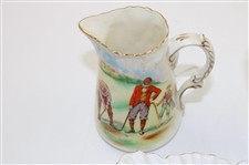 Seven (7) Piece Set of Foley China Co. Porcelain with Golf Scenes