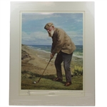 Old & Young Tom Morris Ltd Ed Hand Signed w/Remarque Prints by Arthur Weaver - Matted