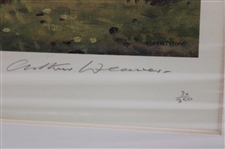 Old & Young Tom Morris Ltd Ed Hand Signed w/Remarque Prints by Arthur Weaver - Matted