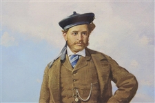 Old & Young Tom Morris Ltd Ed Hand Signed w/Remarque Prints by Arthur Weaver - Matted
