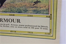 1931 Tommy Armour Large Color La Presse, Montreal Newspaper Print