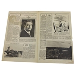 1931 Tommy Armour Large Color La Presse, Montreal Newspaper Print