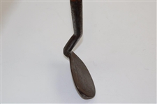 T. Stewart St. Andrews Special Hand Forged Gooseneck Antishank Iron w/ Shaft Stamp