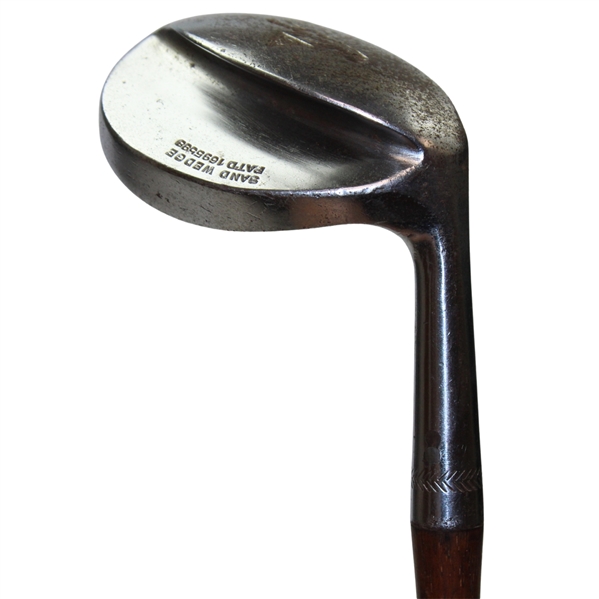 c.1929 Walter Hagen Concave Sand Wedge Pat-D 1695598 w/ Shaft Sticker Remnants