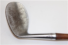 c.1929 Walter Hagen Concave Sand Wedge Pat-D 1695598 w/ Shaft Sticker Remnants