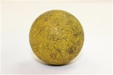 c.1930 Yellow Painted U.S. Tiger 'Donut' Circles Golf Ball - Winter Ball?