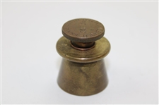 c1920 Brass Perfect Tee Mold made in Albert Lea, Mn. Pat. Pend
