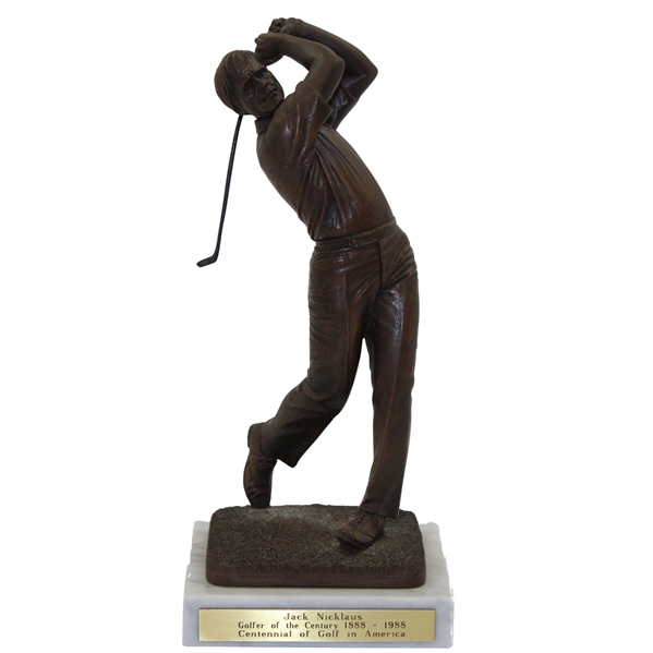 Jack Nicklaus Centennial Of Golf In America Golfer Of The Century 1888-1988 Statue