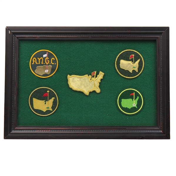 Evolution of the Augusta Patches/Logo Replica Display - Framed