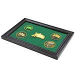 Evolution of the Augusta Patches/Logo Replica Display - Framed