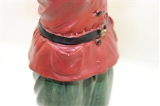 Classic Post-Swing Lady Golfer Wood Statue w/Replaced Club - Unmarked