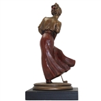 Classic Victorian Lady Golfer Putting Austin Sculpture