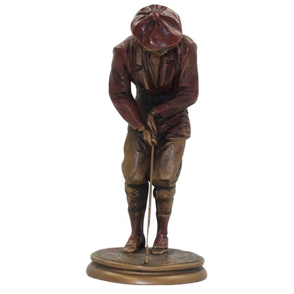 Classic Victorian Male Golfer Putting Austin Sculpture