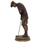 Classic Victorian Male Golfer Putting Austin Sculpture