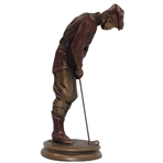 Classic Victorian Male Golfer Putting Austin Sculpture