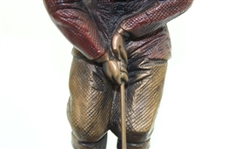 Classic Victorian Male Golfer Putting Austin Sculpture