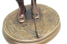 Classic Victorian Male Golfer Putting Austin Sculpture