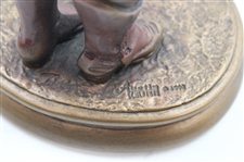 Classic Victorian Male Golfer Putting Austin Sculpture