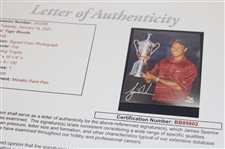 Tiger Woods Signed 2002 US Open Trophy Ltd Ed 4/100 UDA Photo PSA/DNA GEM MT 10 (Beckett & JSA)