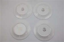 Four (4) Masters Tournament Home Collection Tartan Cocktail Plates in Original Box