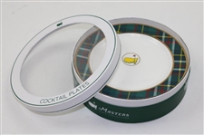 Four (4) Masters Tournament Home Collection Tartan Cocktail Plates in Original Box