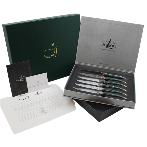 Augusta National Ltd Ed Forge de Laguiole Table Knife Set in Original Box