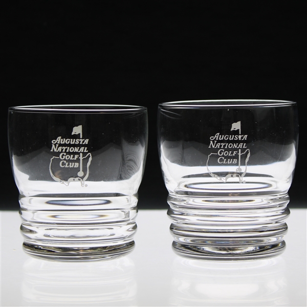 Pair of Augusta National Golf Club Logo Juice Glasses