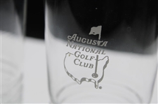 Pair of Augusta National Golf Club Logo Tall Drinking Glasses