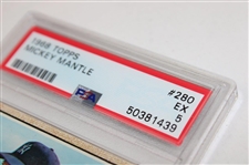 Mickey Mantle 1968 Topps Card #280 PSA EX 5 Card