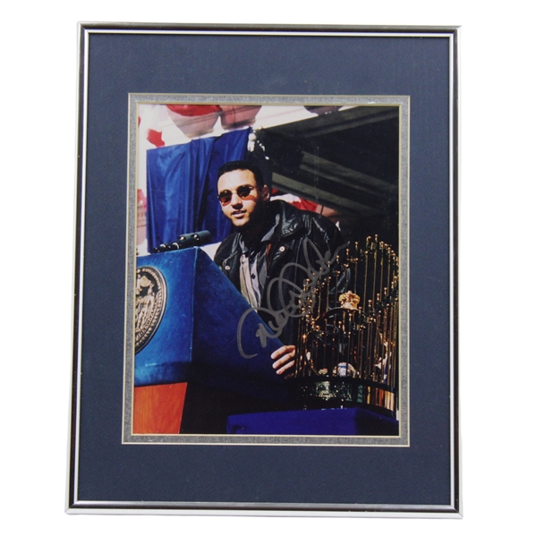 Derek Jeter Signed World Series Parade Photo - Framed JSA ALOA