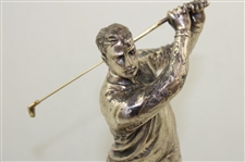 Bobby Jones Silver Tone Trophy/Statue on Plinth
