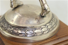 Bobby Jones Silver Tone Trophy/Statue on Plinth