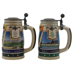 TPC Scottsdale 15th Hole & TPC Sawgrass 17th Hole Michelob Pewter Steins