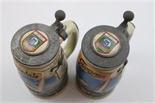TPC Scottsdale 15th Hole & TPC Sawgrass 17th Hole Michelob Pewter Steins